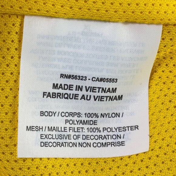 Nike XL Yellow Hooded Windbreaker Jacket - Picture 9 of 11